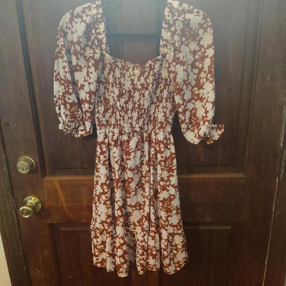 Dresses & Skirts - Jessica Simpson women's dress in a brown and white flower pattern